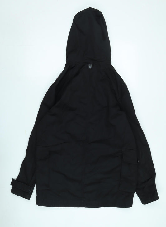 Duck and Cover Women’s Black Hooded Parka Jacket S