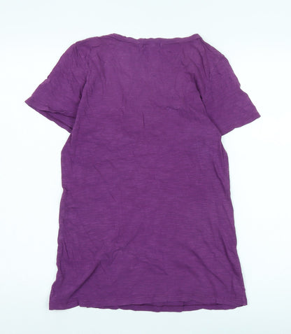 Womens UK Size S Gap Purple Basic T-Shirt