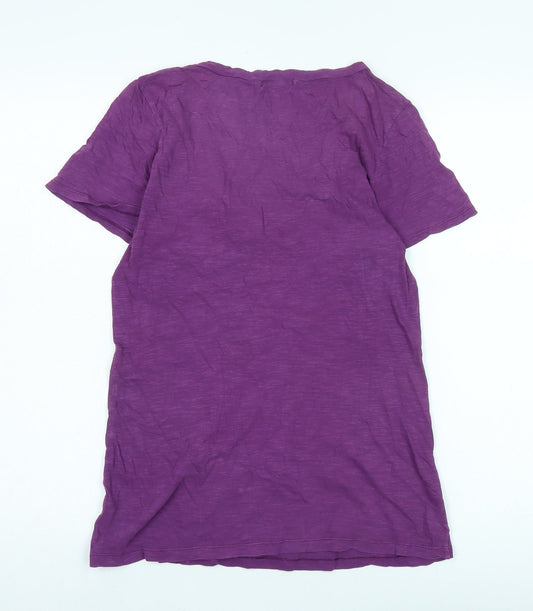 Womens UK Size S Gap Purple Basic T-Shirt