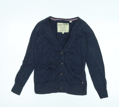 Jack Wills Women's Blue Long Sleeve Cardigan