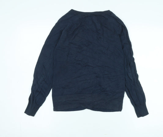 Jack Wills Women's Blue Long Sleeve Cardigan