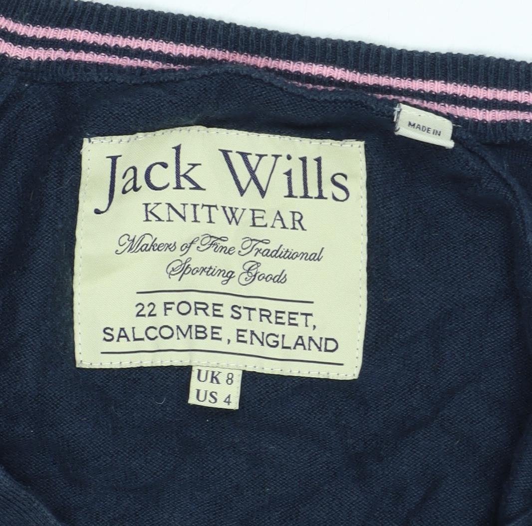 Jack Wills Women's Blue Long Sleeve Cardigan