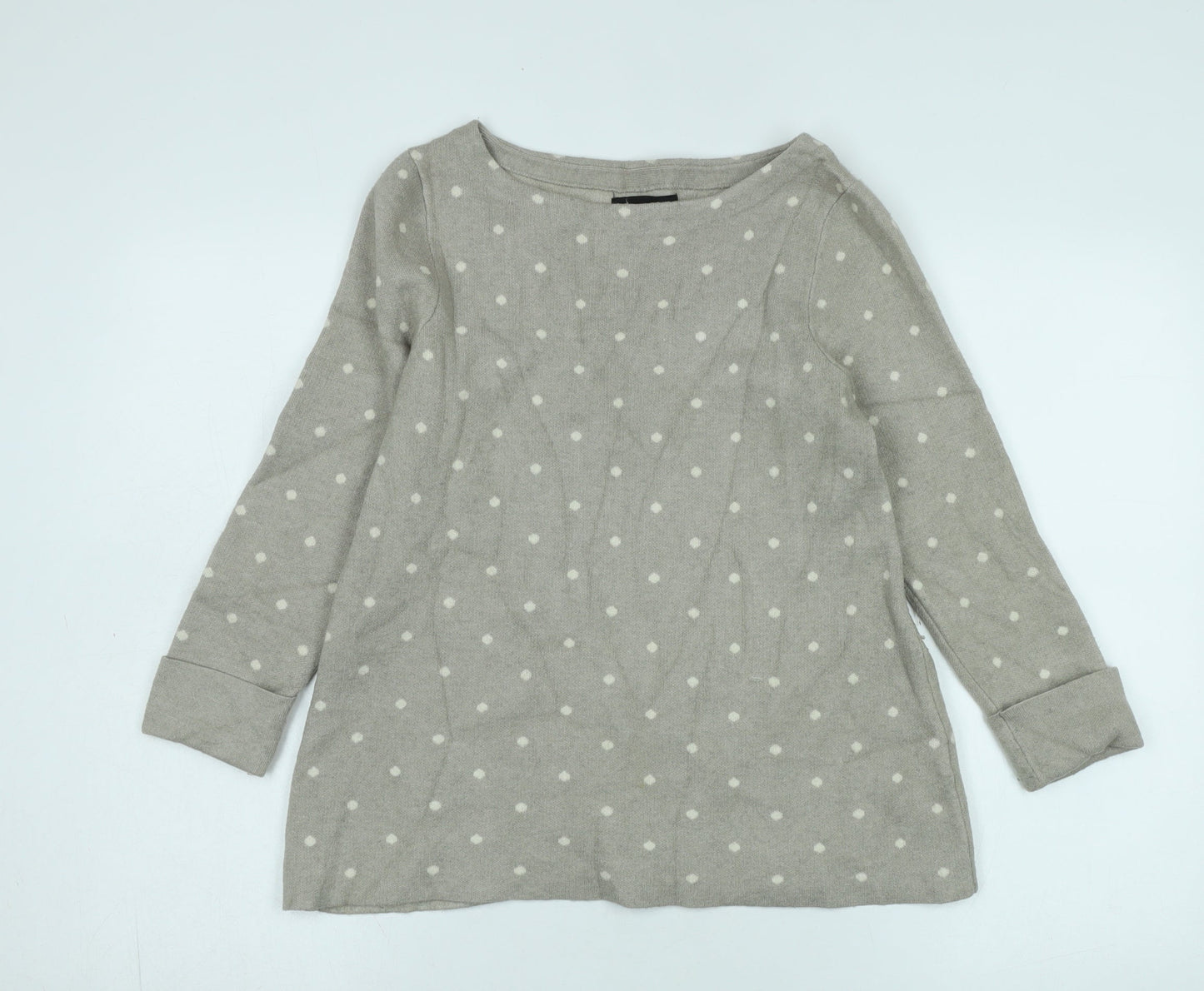 Cynthia Rowley Women's Grey Polka Dot Pullover Jumper - Size S