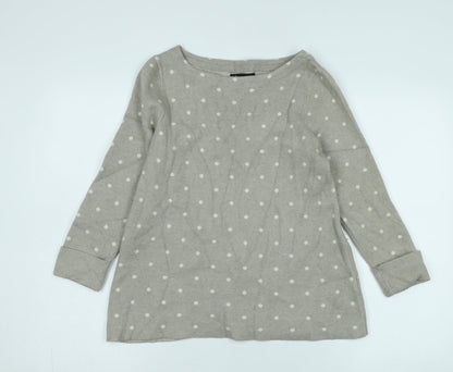 Cynthia Rowley Women's Grey Polka Dot Pullover Jumper - Size S