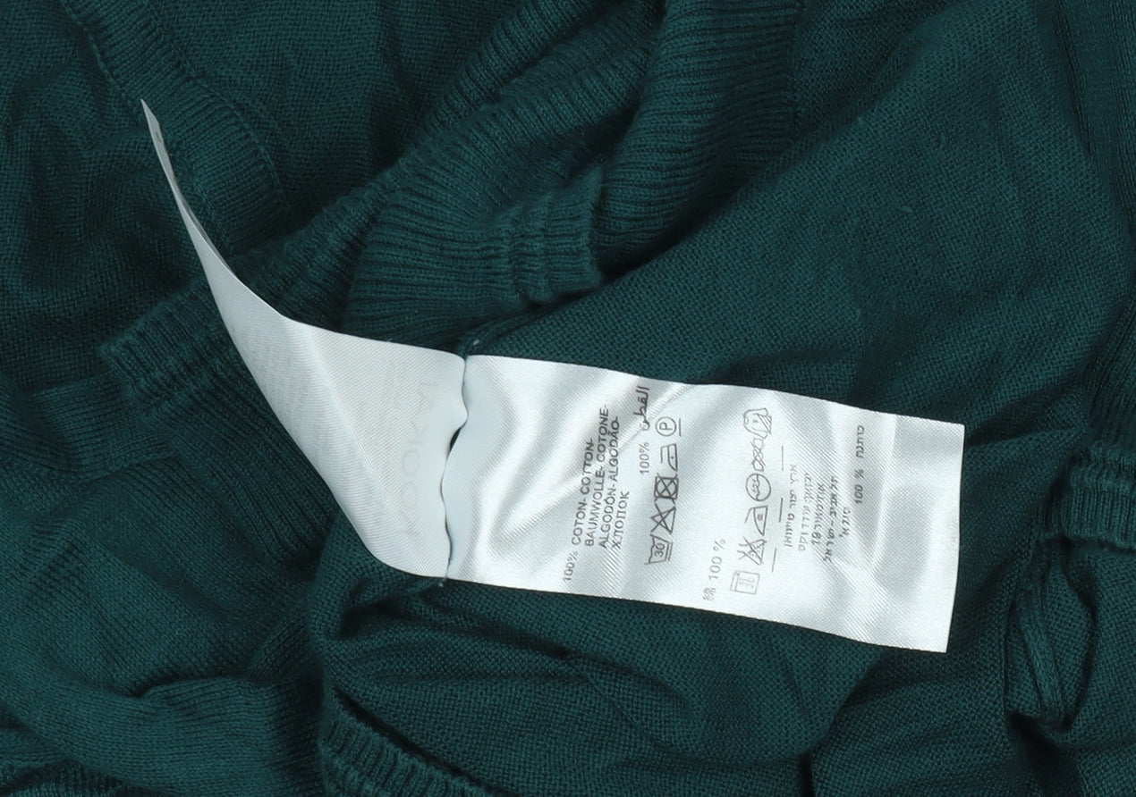 Kookai Women's Green Pullover Size 2 Cotton Jumper