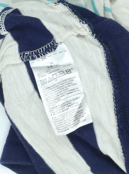 Gap Boys Beige Striped Cotton Hoodie Pullover Size 8-9 Years