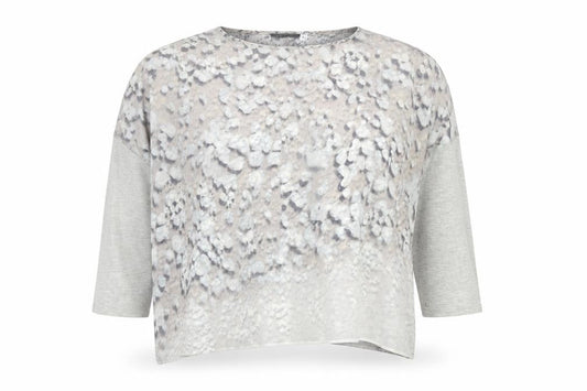 Womens UK Size M Mint Velvet Grey Cropped Blouse