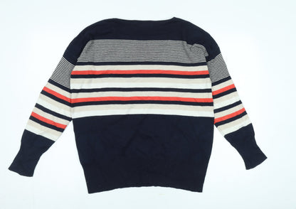 Womens UK Size S Isle Multicoloured Pullover Jumper