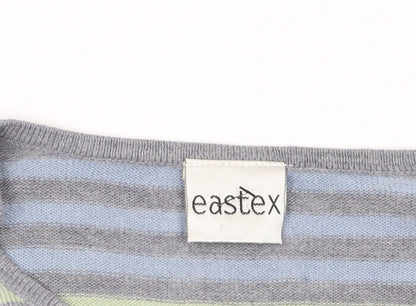 Eastex Women's Multicoloured V-Neck 3/4 Sleeve Pullover