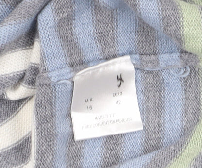 Eastex Women's Multicoloured V-Neck 3/4 Sleeve Pullover