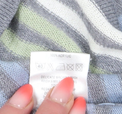 Eastex Women's Multicoloured V-Neck 3/4 Sleeve Pullover