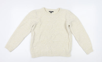 Womens UK Size 10 Bonmarché Ivory Jumper Jumper
