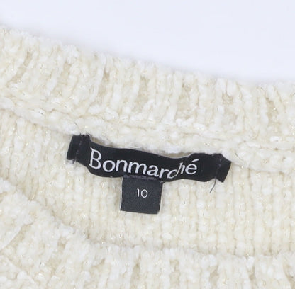 Womens UK Size 10 Bonmarché Ivory Jumper Jumper
