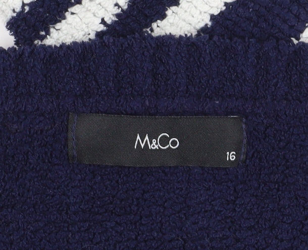 Womens UK Size 16 M&Co Multicoloured Pullover Jumper