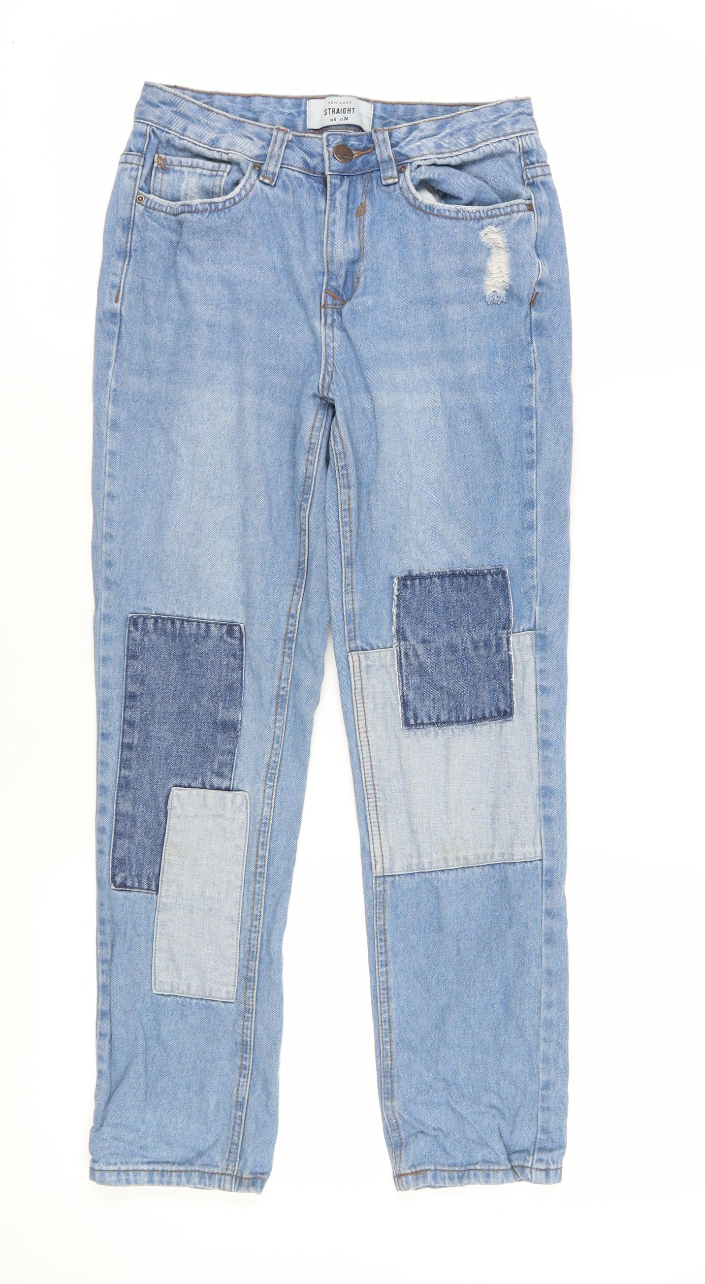 New Look Women's Blue Straight Jeans Size 6