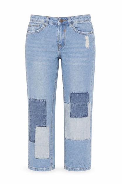 Womens UK Size 6 New Look Regular Fit Straight Blue Jeans