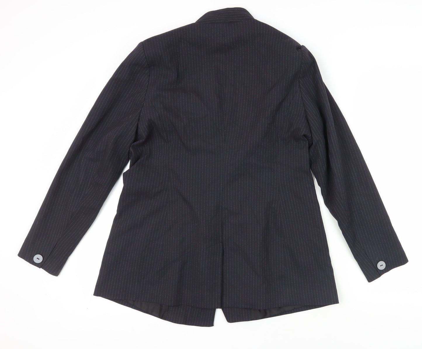 Very Women's Black Pinstripe Suit Jacket Size 16