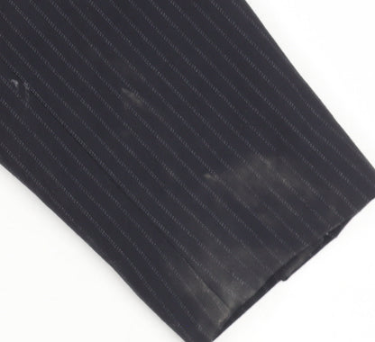 Very Women's Black Pinstripe Suit Jacket Size 16