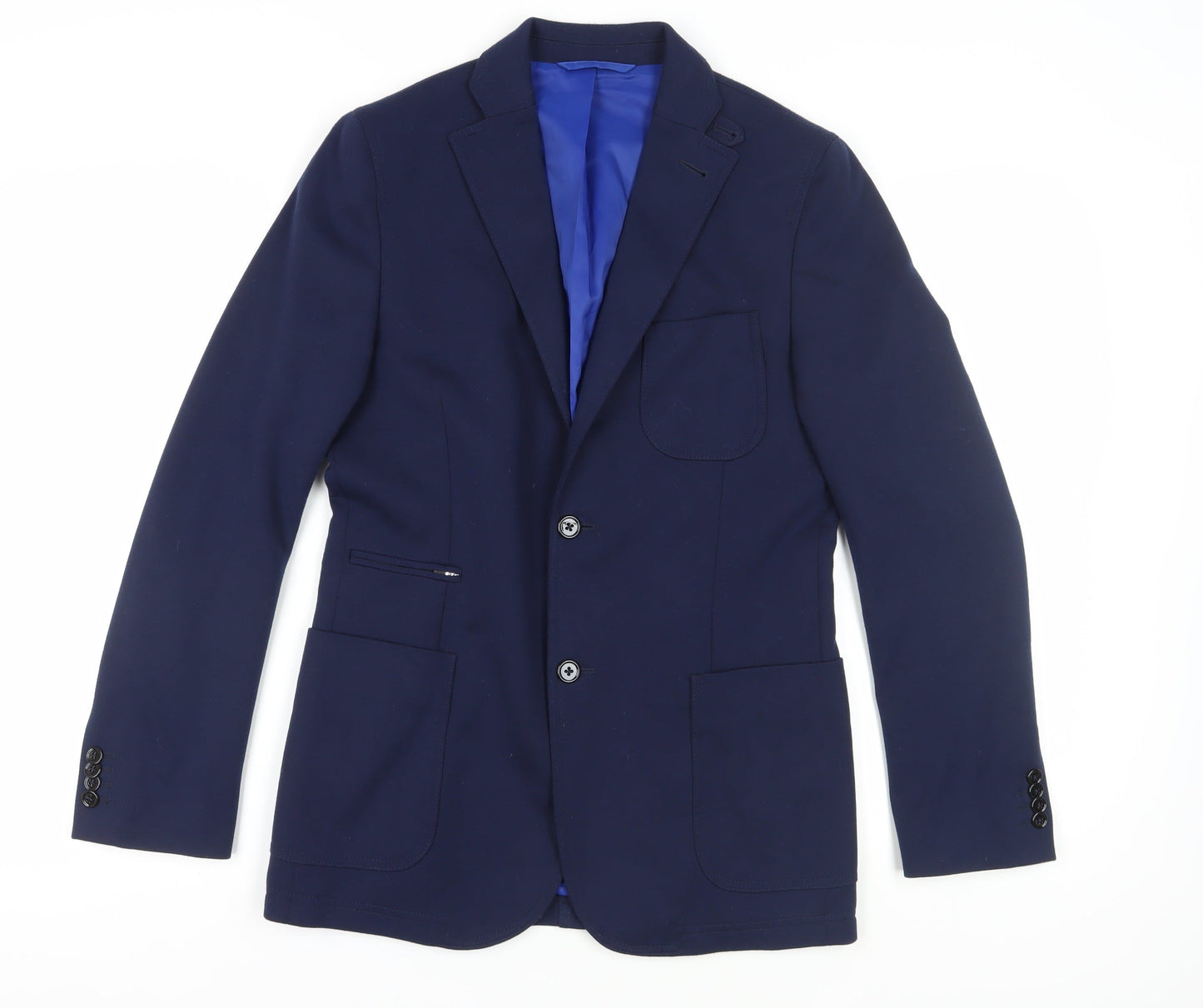 J.Lindeberg Men's Blue Slim Blazer 40R- Stylish & Modern