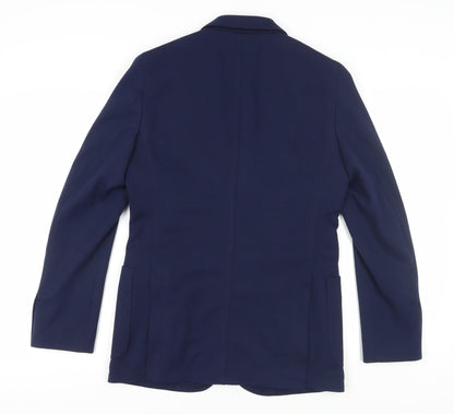 J.Lindeberg Men's Blue Slim Blazer 40R- Stylish & Modern