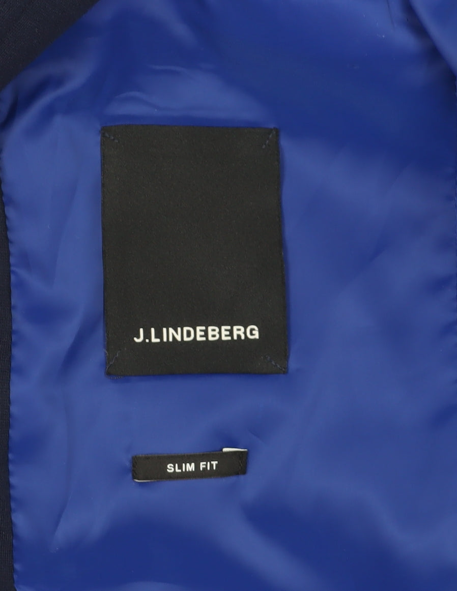 J.Lindeberg Men's Blue Slim Blazer 40R- Stylish & Modern