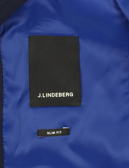 J.Lindeberg Men's Blue Slim Blazer 40R- Stylish & Modern