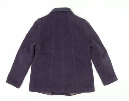 Womens UK Size 8 Viyella Purple Basic Jacket