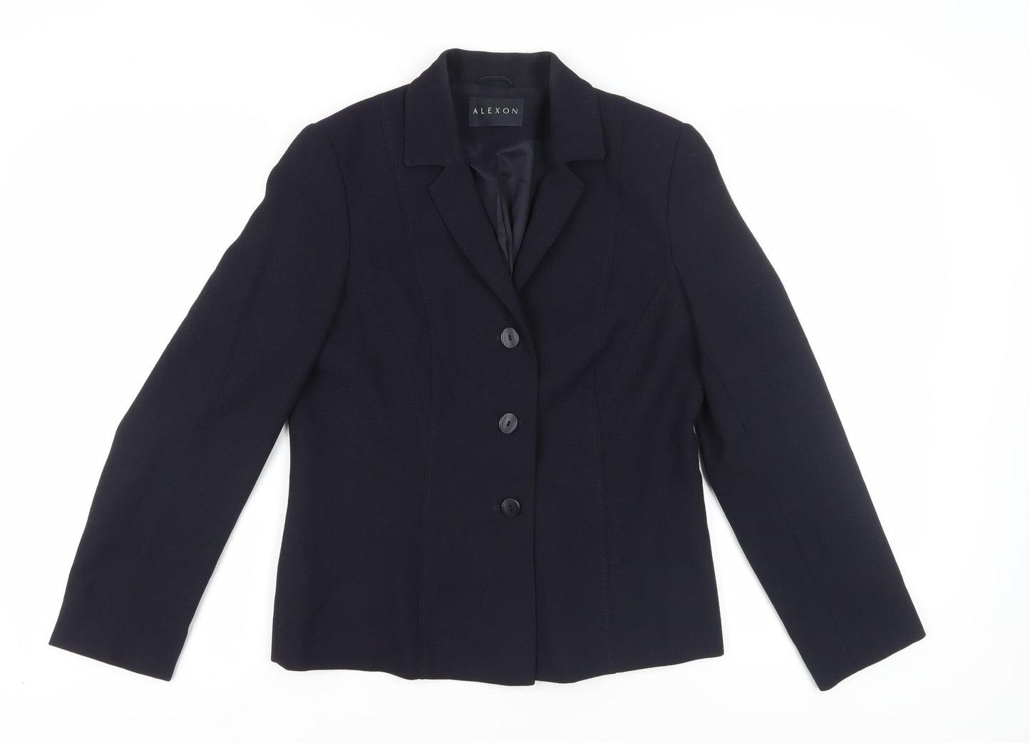 Womens UK Size 10 Alexon Regular Black Blazer