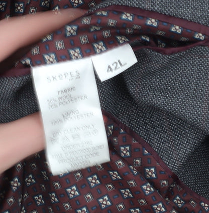Mens UK Size 42 Skopes Regular Grey Suit Jacket