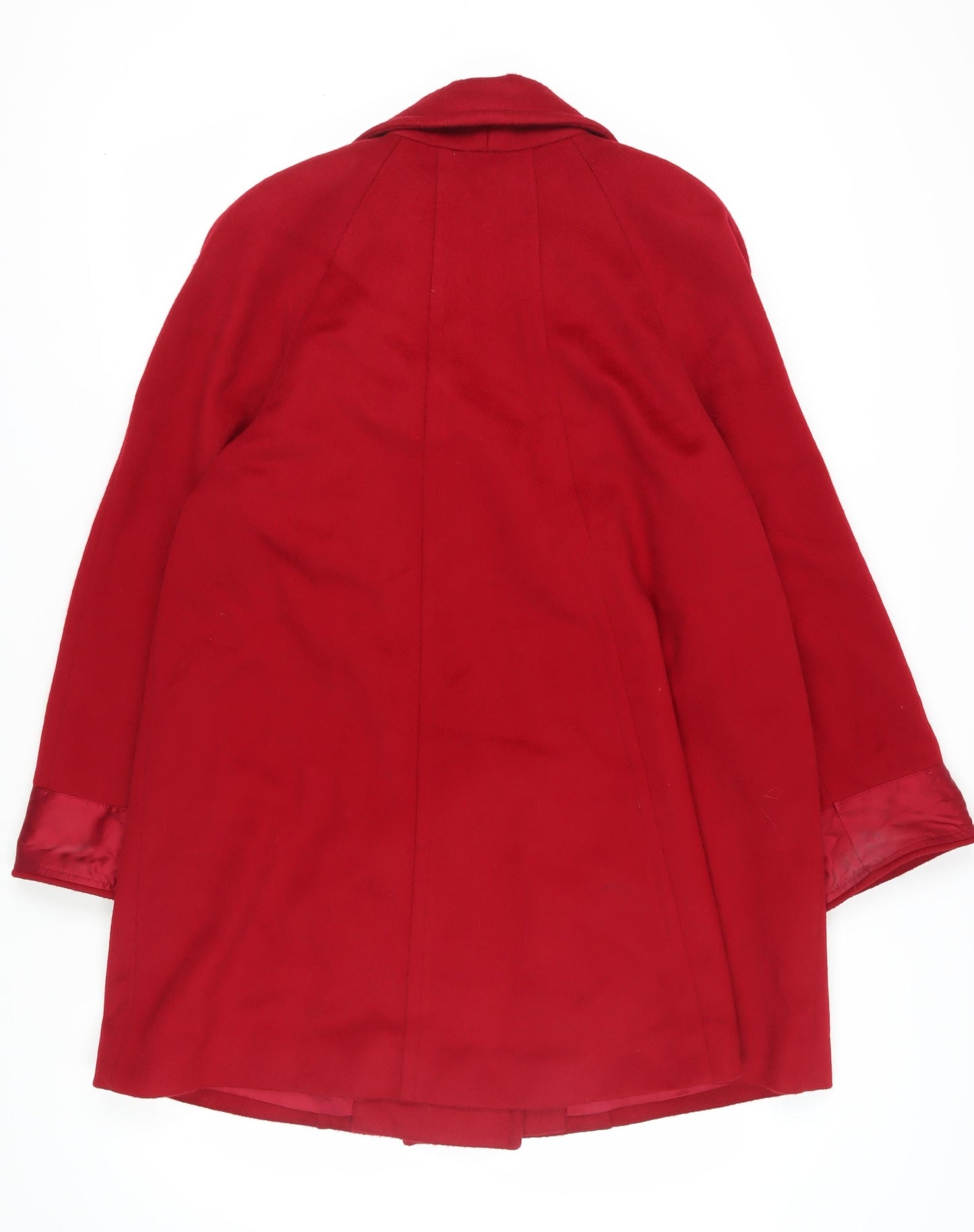 Womens UK Size 12 Talbots Red Pea Coat