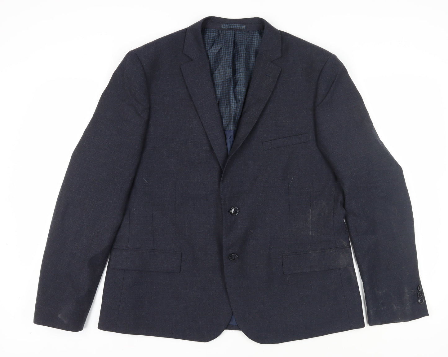Mens UK Size 44 Marks and Spencer Regular Blue Suit Jacket