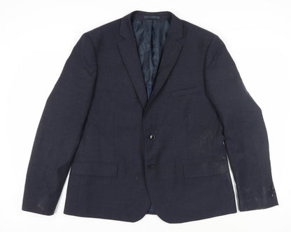 Mens UK Size 44 Marks and Spencer Regular Blue Suit Jacket