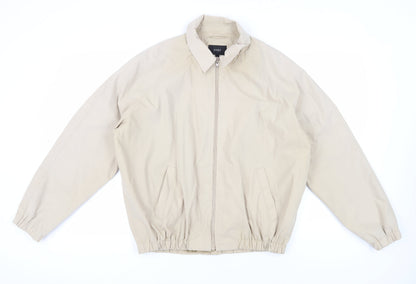 Mens UK Size L NEXT Beige Biker Coat