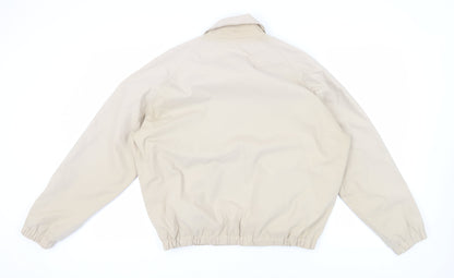 Mens UK Size L NEXT Beige Biker Coat