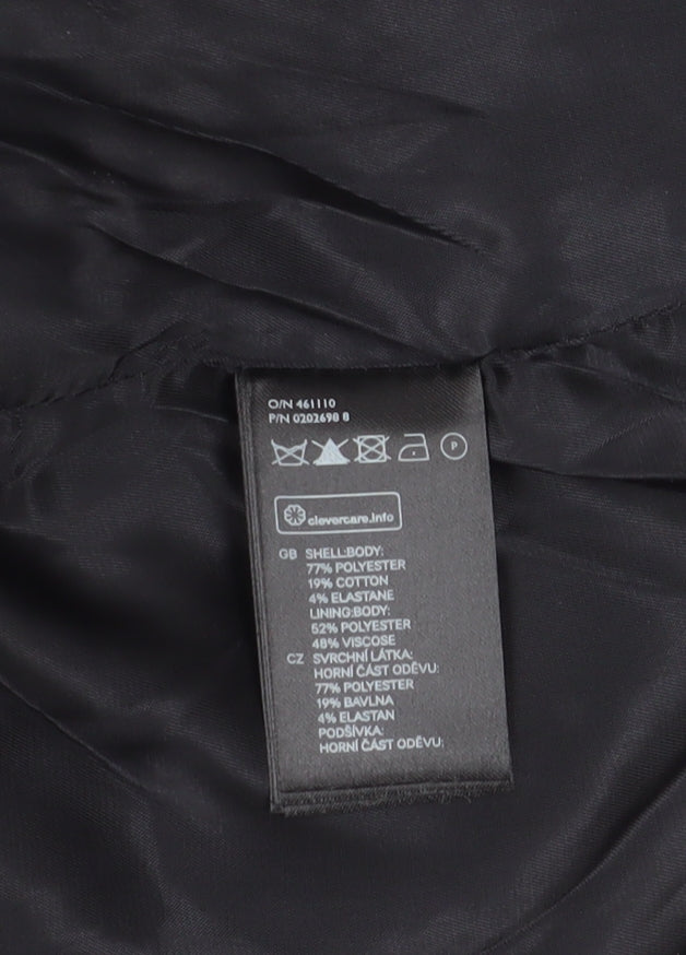 H&M Women's Black Geometric Blazer Size 12