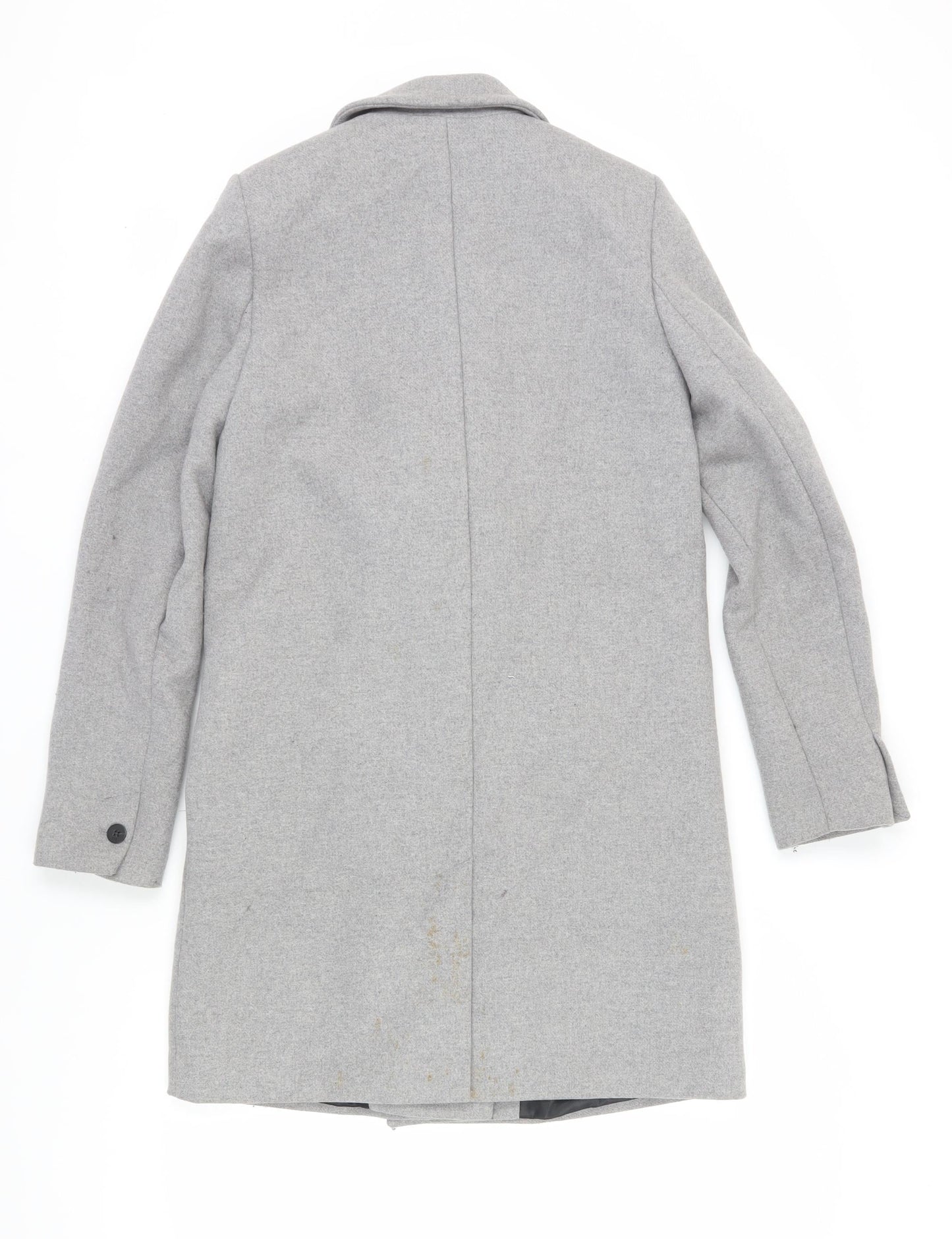 TRF Outerwear Women's Grey Wool Blend Pea Coat Size 12