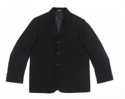 Vivaki Black Suit Jacket for Unisex Adults - Size 12
