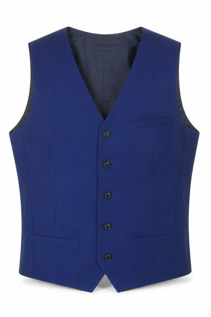Mens UK Size 40 Topman Regular Blue Suit Waistcoat