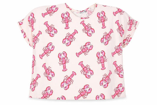 Front view of ASOS Women’s Multicoloured Lobster T-Shirt UK, size UK 24