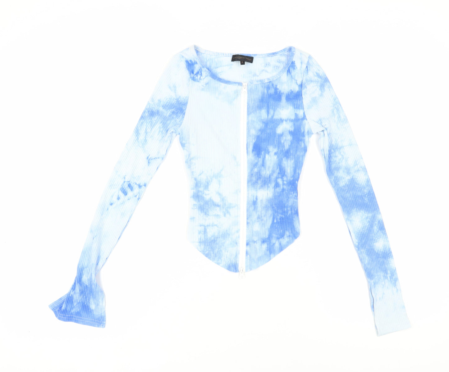 Womens UK Size 10 Love & Other Things Blue Cropped Blouse