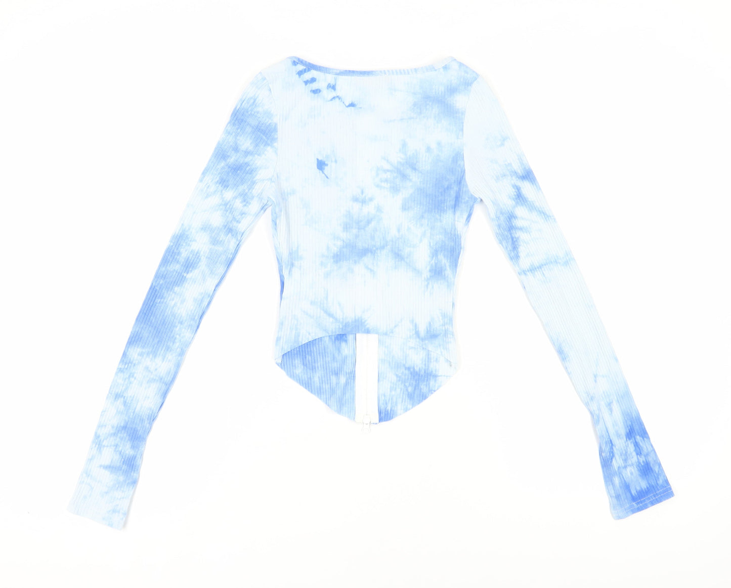 Womens UK Size 10 Love & Other Things Blue Cropped Blouse