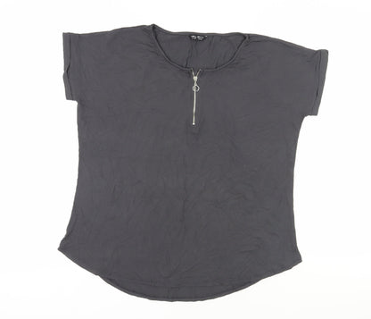 Womens UK Size 16 Select Black Basic T-Shirt