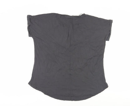 Womens UK Size 16 Select Black Basic T-Shirt