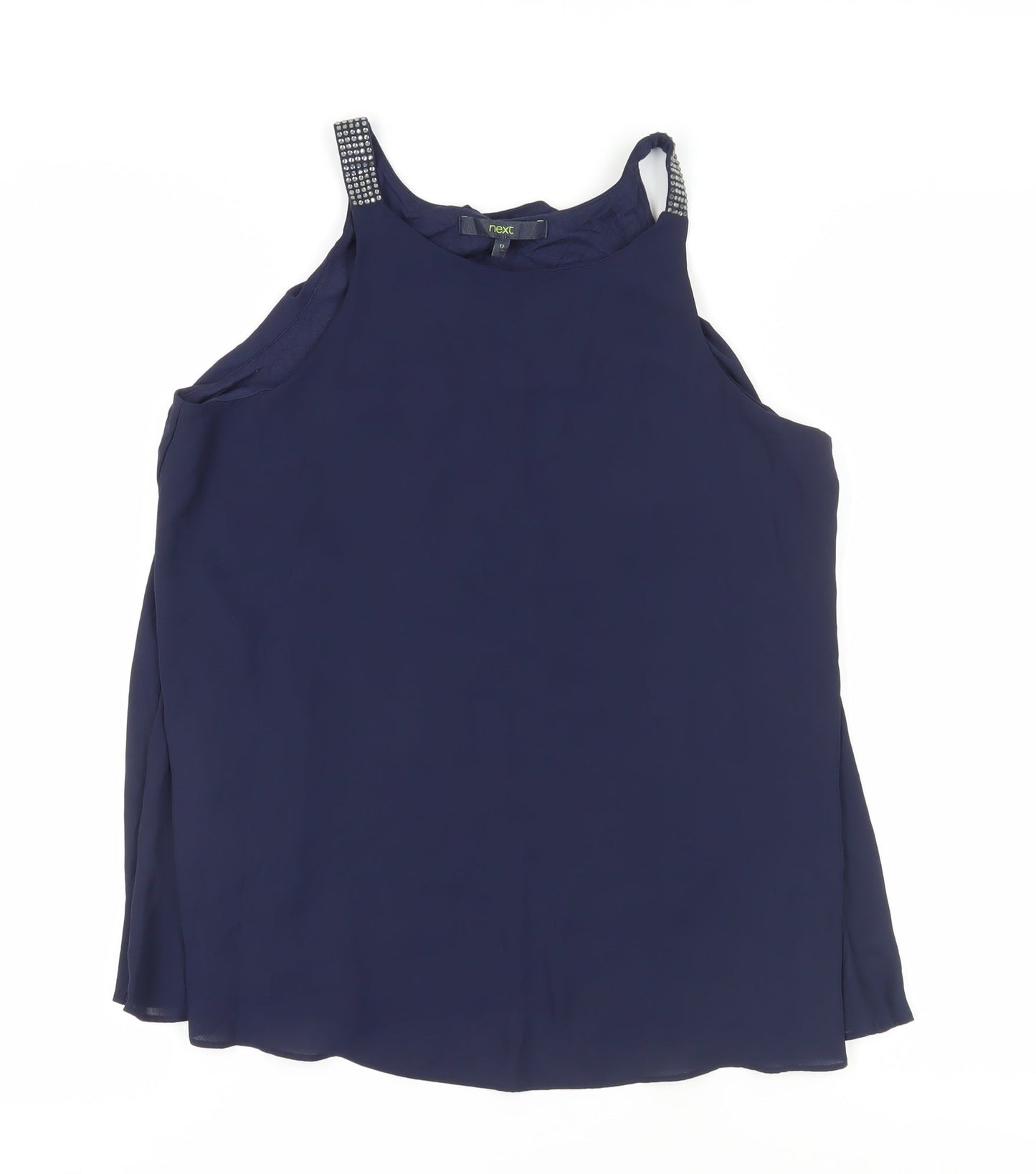 Womens UK Size 12 NEXT Blue Basic Blouse