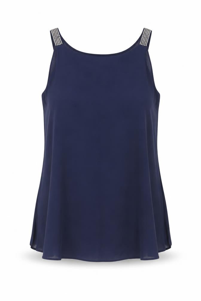 Womens UK Size 12 NEXT Blue Basic Blouse