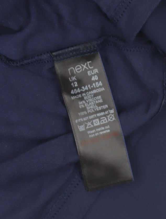 Womens UK Size 12 NEXT Blue Basic Blouse