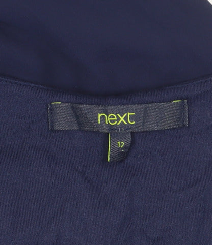 Womens UK Size 12 NEXT Blue Basic Blouse