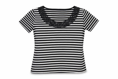 Womens UK Size 14 Marks and Spencer Black Classic T-Shirt
