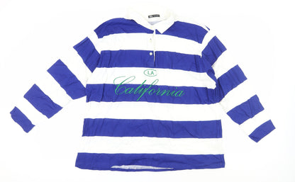Womens UK Size L Zara Multicoloured Basic Polo