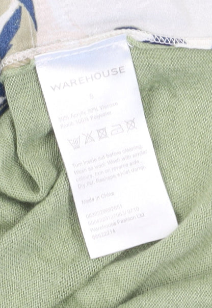 Womens UK Size S Warehouse Multicoloured Basic T-Shirt